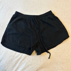 Universal Thread Womens Black Drawstring Shorts Small Relaxed‎ Pockets